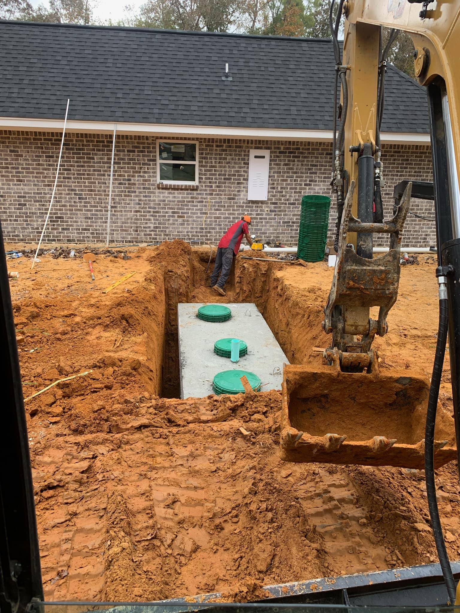 Landrum resources septic tank install by Landrum resources